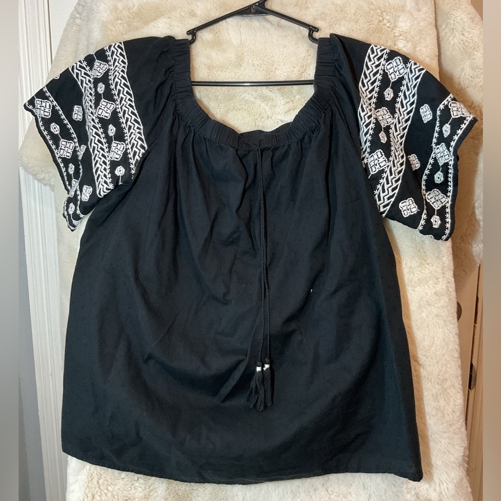 Black and White Women's Top